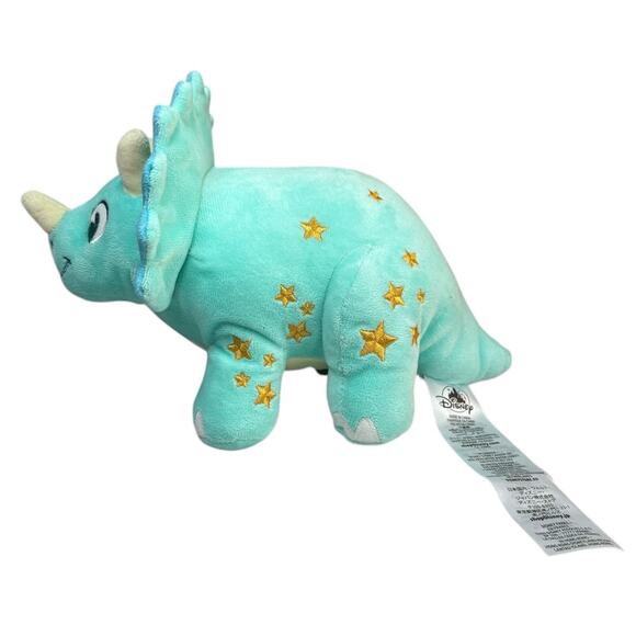 Disney Parks Animal Kingdom Dinoland Blue Triceratops Plush Small 11” Dinosaur - Picture 8 of 16